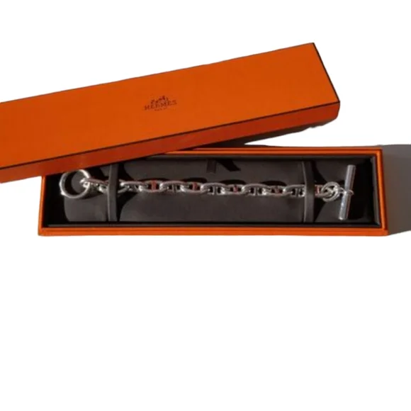 💕❌️SOLD❌️HP💕Hermès Chaine D'Ancre Bracelet💕 - Picture 1 of 7
